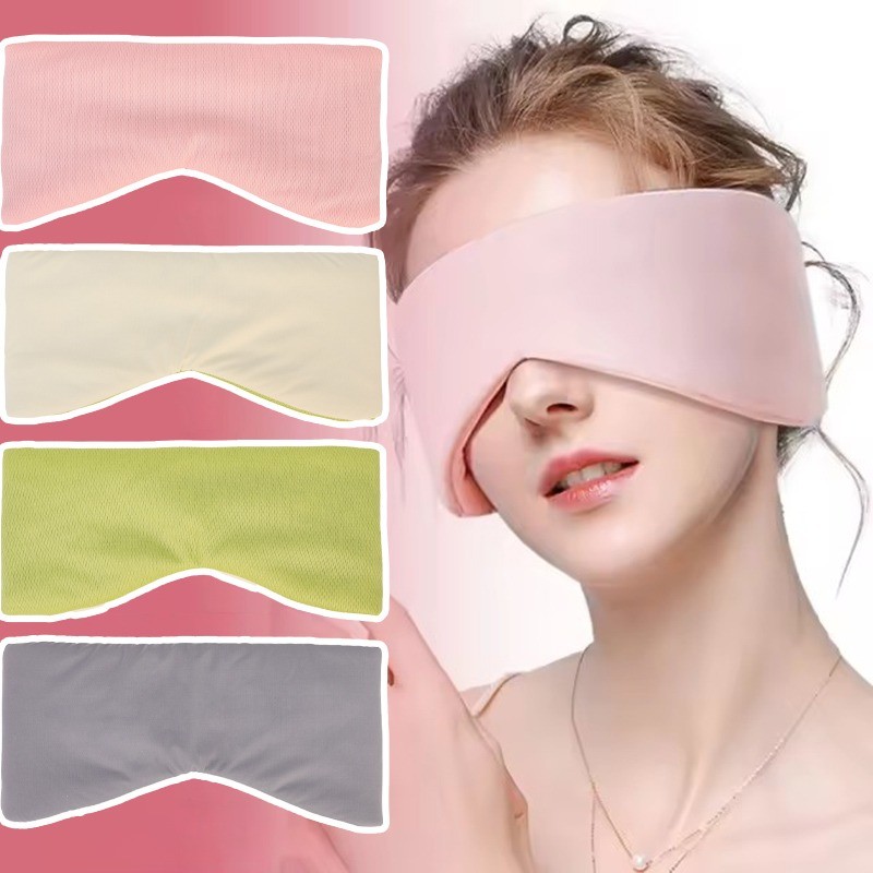 Warm Cool Double-sided Eyeshade - Full Surround Light Blocking Eye Mask - 2 in 1 Super Mute Anti-noise Sleep Earmuffs