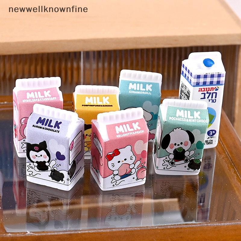 Newwellknownfine 6 ชิ้น 1/12 Dollhouse Miniature จําลองขวดนมรุ่นอุปกรณ์อาหารสําหรับบ้านตุ๊กตาตกแต่ง COD