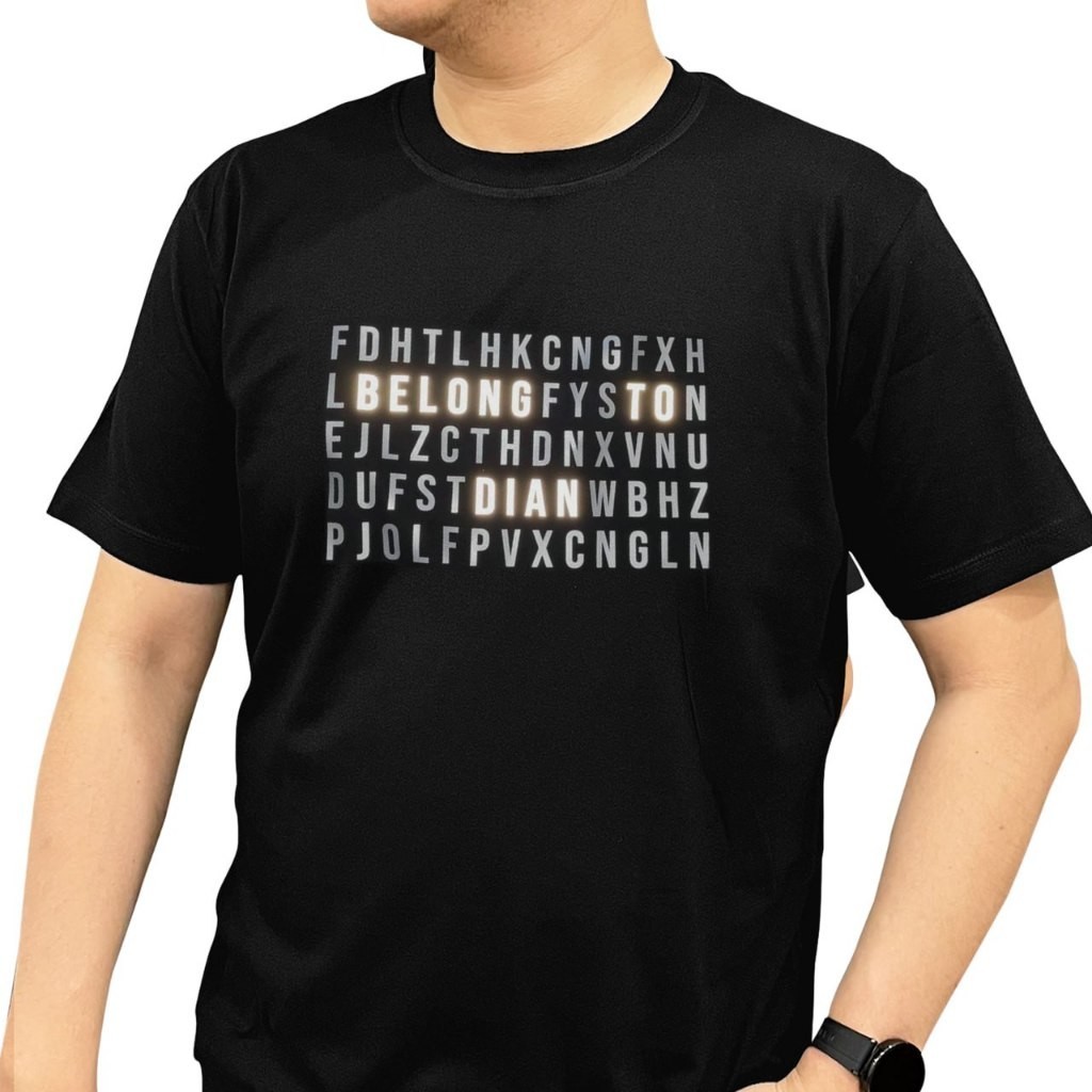 Superfashion GLOW BUCIN PUZZLE เสื้อยืด CUSTOM แฟลช BELONG TO DIAN KATA NYALA TSHIRT สั้น