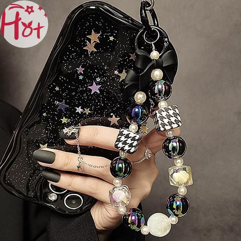 GE เชือกเส้นเล็กโทรศัพท์มือถือสากลระดับไฮเอนด์โซ่คริสตัลหยดน้ําสั้นโซ่ข้อมือลูกปัดมือถือจี้สี่เหลี่ยม - รูปที่ 7