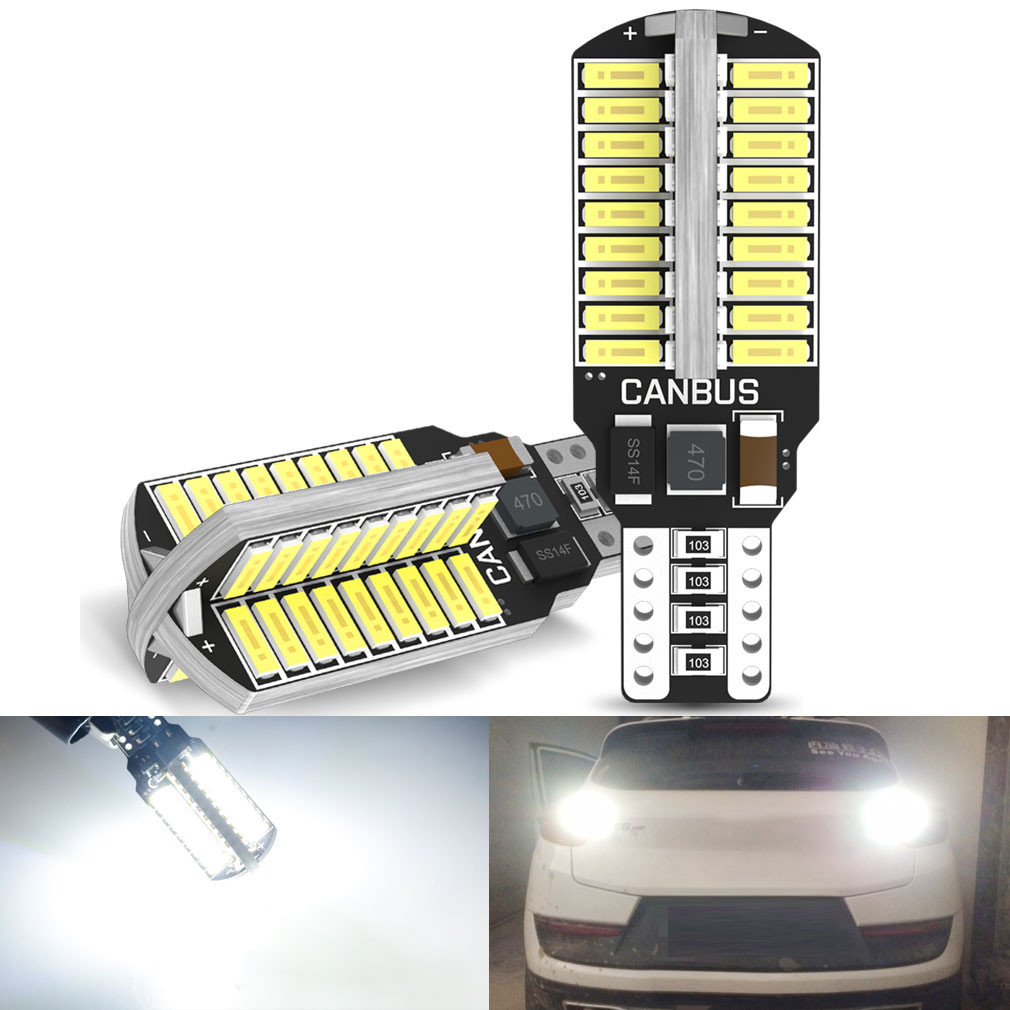 2pcs Canbus T15 W16W 921 912 T16 902 หลอดไฟ LED 72pcs 4014SMD Super Bright 3000LM รถย้อนกลับ 6000K ส
