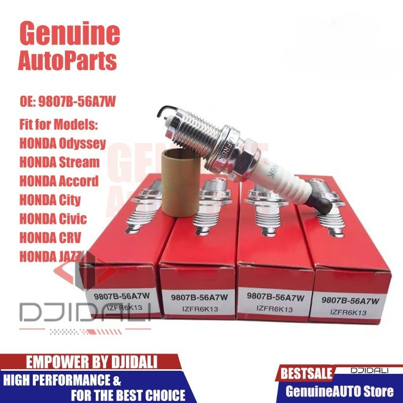 หัวเทียน NGK Iridium สําหรับ Honda City 2003-2013 / Jazz 2003 - 2013 SEL & TMO IZFR6K13 9807B-56A7W