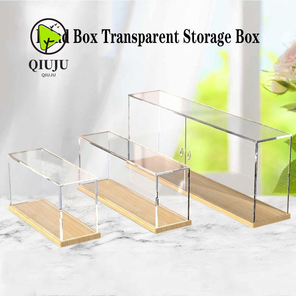 Qiju Box Storage Rack, กล่องแสดงตุ๊กตา Popmart อะคริลิคใส, ขาตั้งจอแสดงผลกล่องกันฝุ่นความจุขนาดใหญ่ Home Office