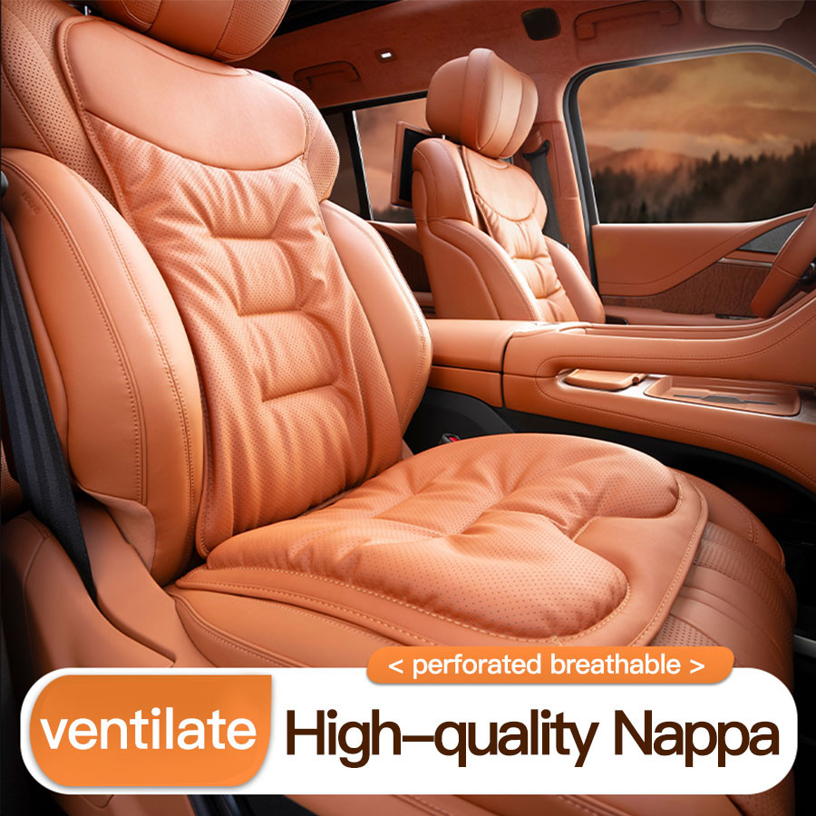 รถยนต์สําหรับ Hongqi HS5 HS7 E-HS9 H9 H6 H5 HS3 HQ9 PHEV EMQ5 Breathable Non-Slip Auto Seat Cushion 