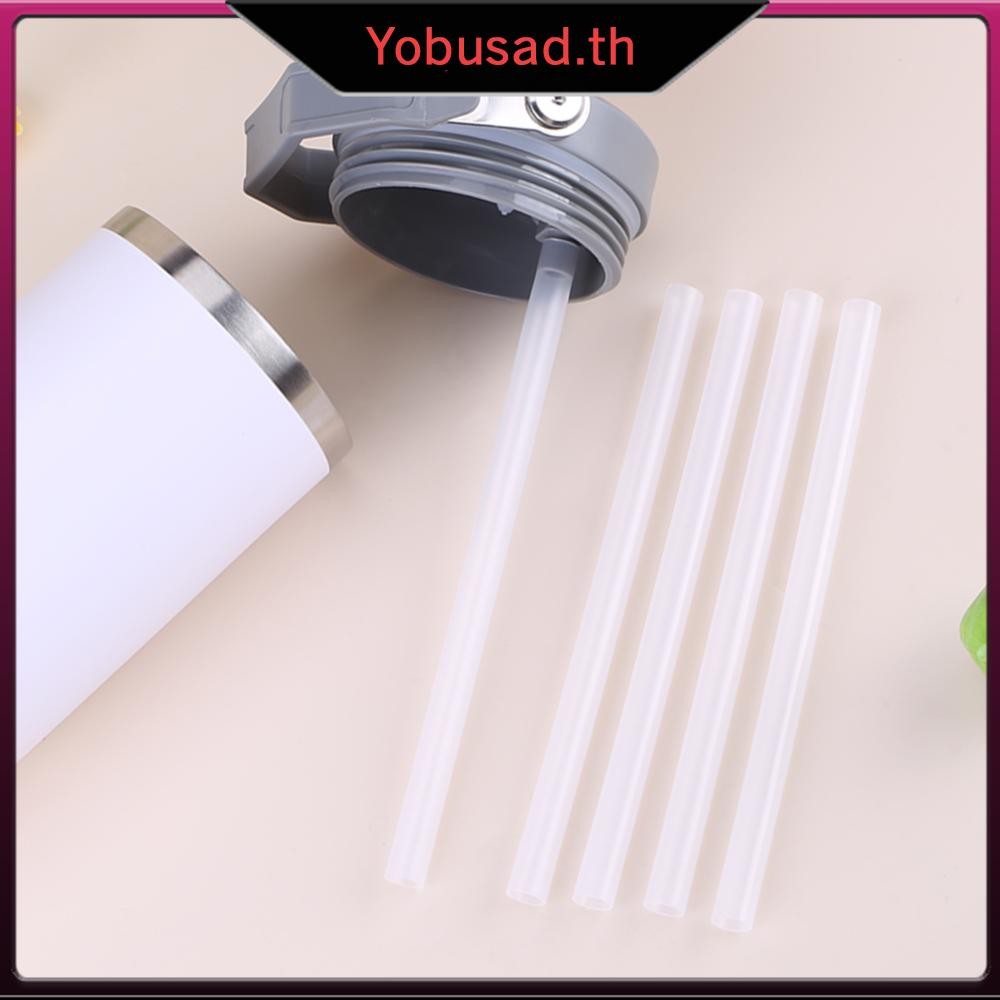 [Yobusad.th] หลอดทดแทน 5 ชิ้น หลอดใส หลอดพลาสติกสําหรับ Stanley 30oz อุปกรณ์เสริม