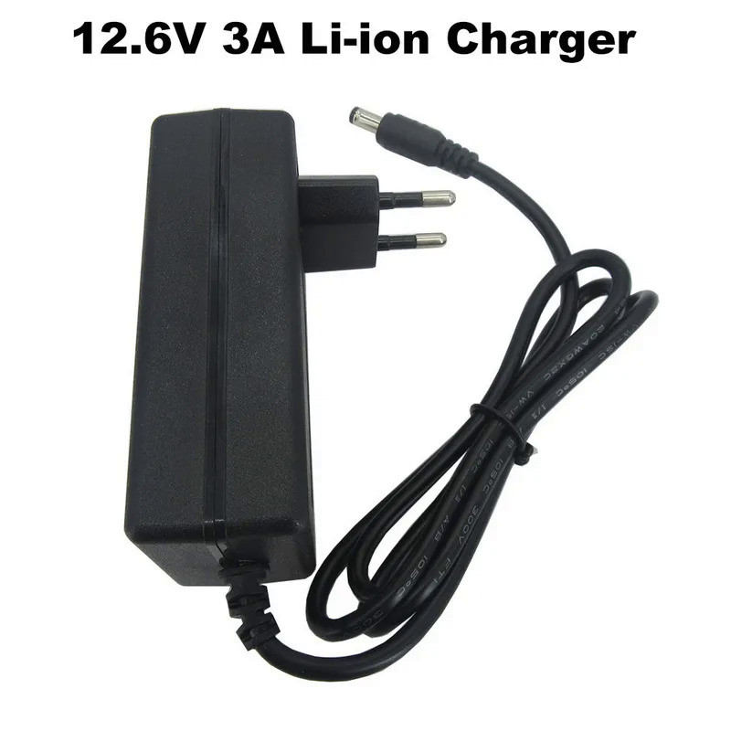 12.6V 3A Lithium Li-ion Lipo Charger 12V Wall Charger For 3S 10.8V 11.1V 12 V Volt monitor LED Light