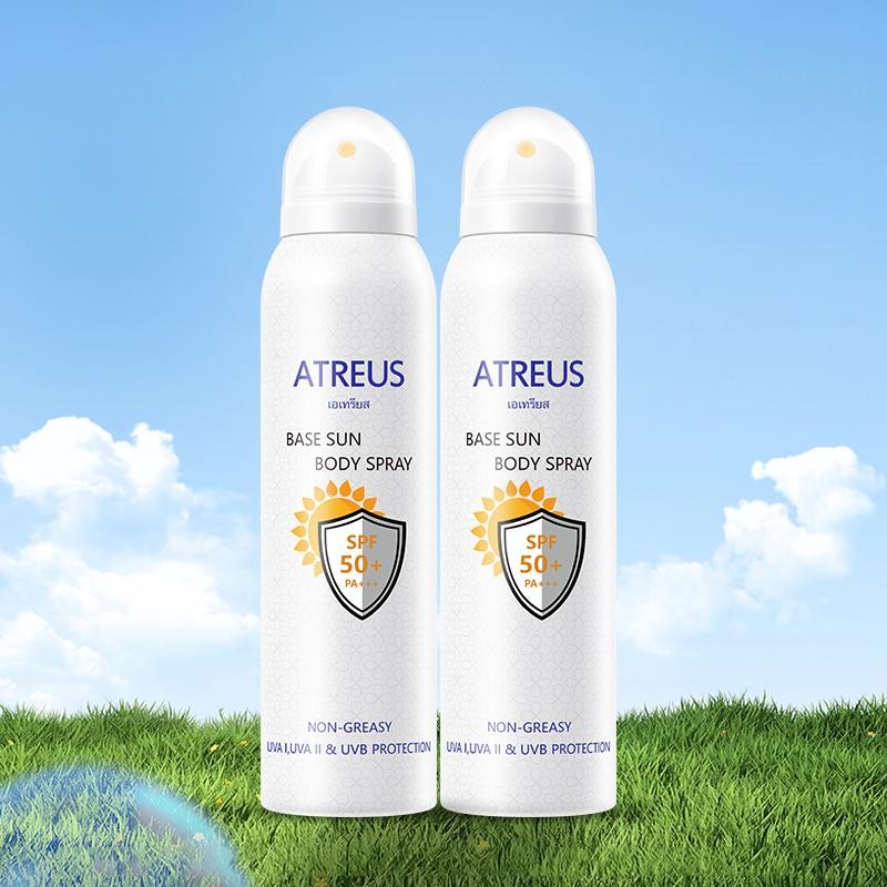 Atreus Base Sun Body Spray SPF 50 PA+++ 150 ml*2 เอเทรียส สเปรย์กันแดด เบส บอดี้ิ