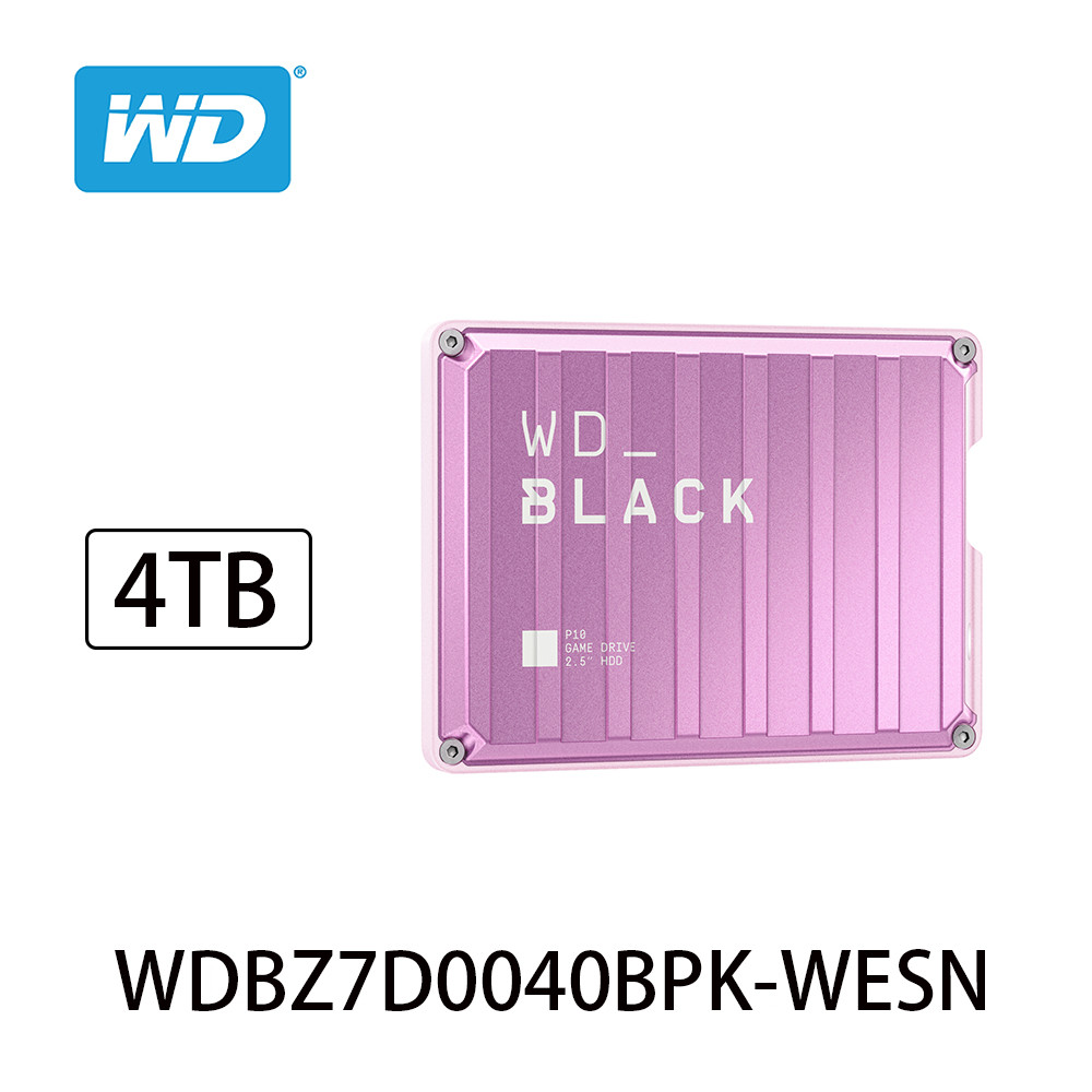 WD BLACK P10 Game Drive - 2TB / 4TB (สีชมพู) HDD (WDBZ7D0040BPK) (WDBA2W0020BPK)