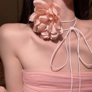 Sexy Girl💮💮สร้อยคอดอกไม้ของผู้หญิง คอปกสไตล์เกาหลี🏵️ สีใหม่ หลากหลายสไตล์💫 จัดส่งจากประเทศไทย
