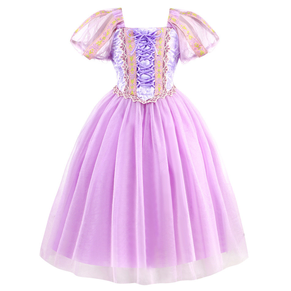 Rapunzel Dress สีม่วง Tulle Sweet Snow White Frozen Dress Dress Dress Dress