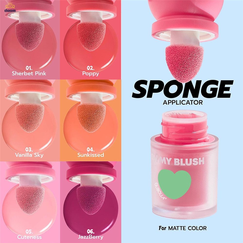บลัชออน สูตรน้ำ OH MY BLUSH DOT บลัชหัวโต แมตต์บลัชออนสติ๊ก บลัชออนครีม 6 สี 【doom】