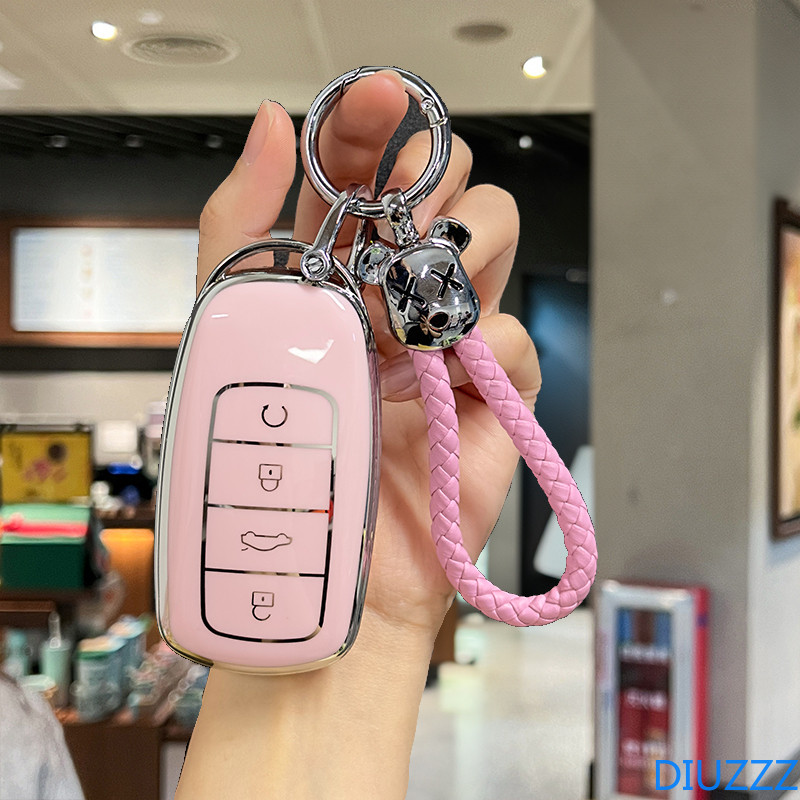 Jaecoo สีชมพู TPU รถสําหรับ Chery Tiggo 8plus 5 plus 7pro Tiggo 8 Pro Tiggo 7 Pro Max Omoda 5 C5 Modod สําหรับ Jaecoo J7 J8 8PRO กรณี Protector Shell