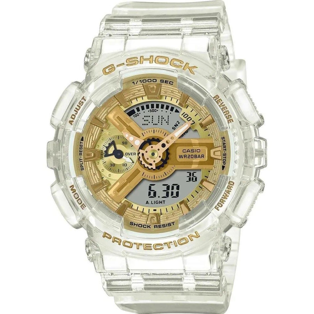 GA-110/GA-100 series นาฬิกา GA-110 สีฟ้าโปร่งใส GA110 นาฬิกาแฟชั่นเรซิ่นสายนาฬิกา V748