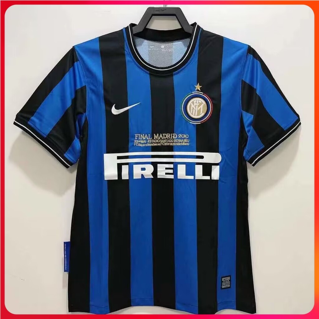 2009/10 Inter Milan High Quality Home Retro Jersey เสื้อยืดที่กําหนดเองฟุตบอล AAA+
