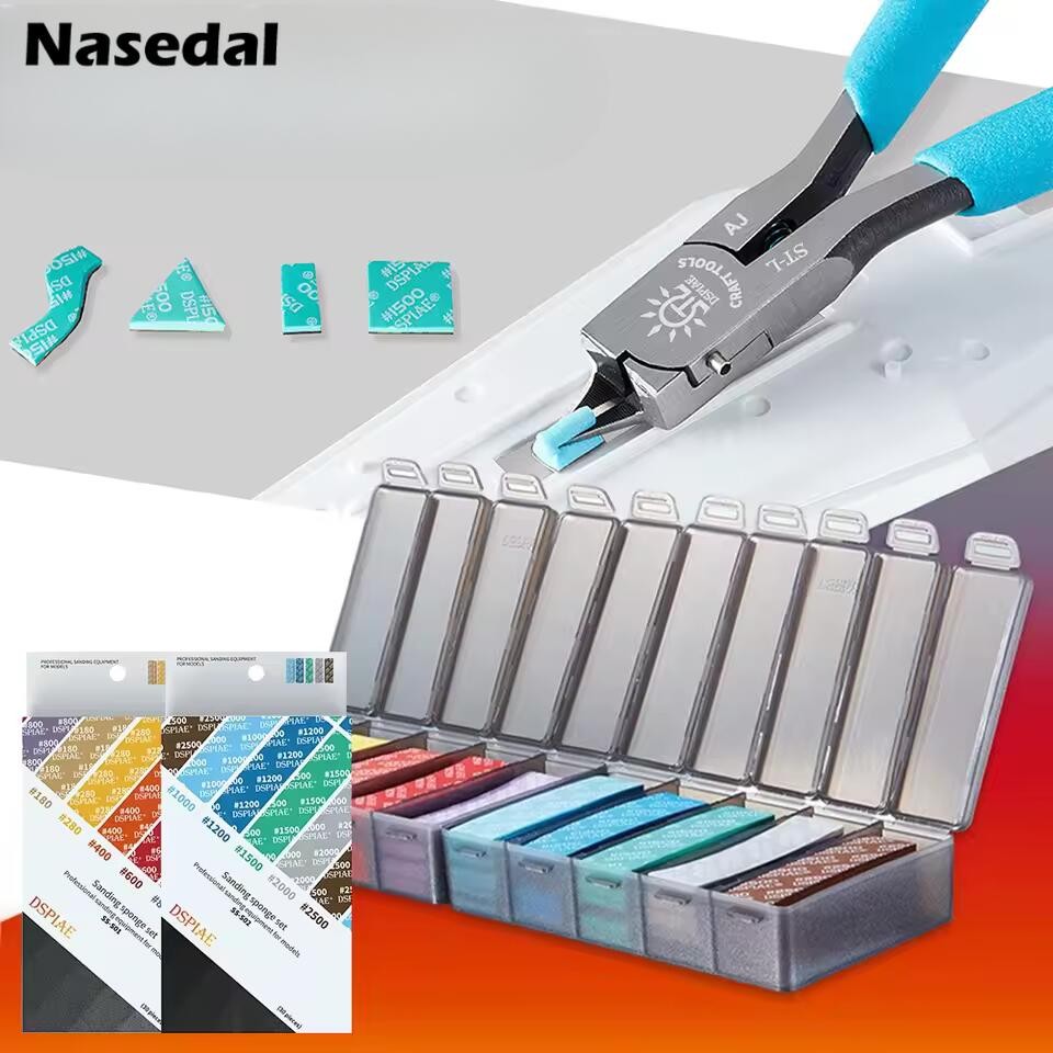 Dspiae #180~#2500 Ss-s01 SS-S02 สําหรับ Gundam GK รุ่นฟองน้ําขัดชุดอุปกรณ์ขัดมืออาชีพสําหรับ Modeler