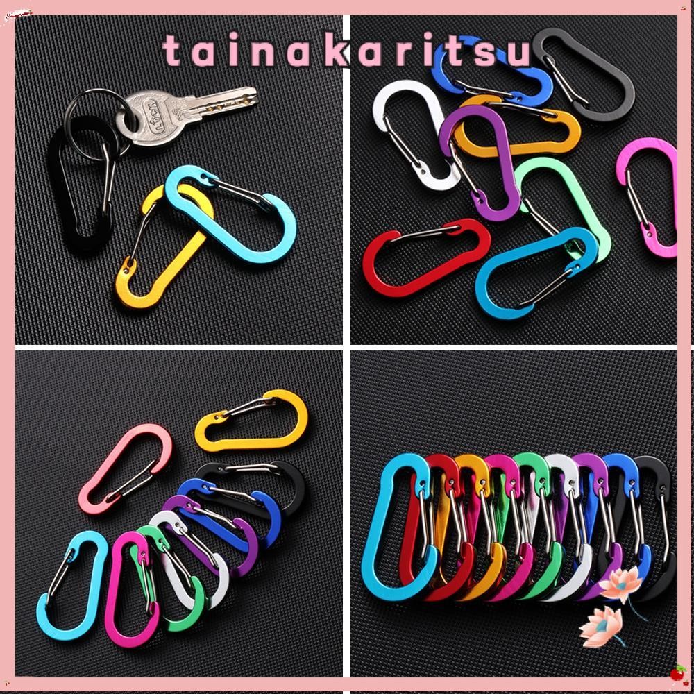 Tainakaritsu 5 ชิ้นเครื่องมือตะขอตกปลา Carabiner กระเป๋าเป้สะพายหลังกลางแจ้งพวงกุญแจ