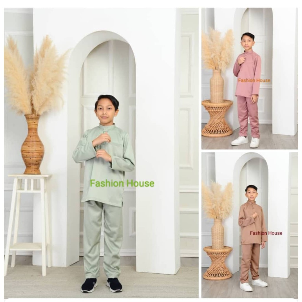 Baju Melayu Budak 2y-12y(Pearl Skin Premium Soft)