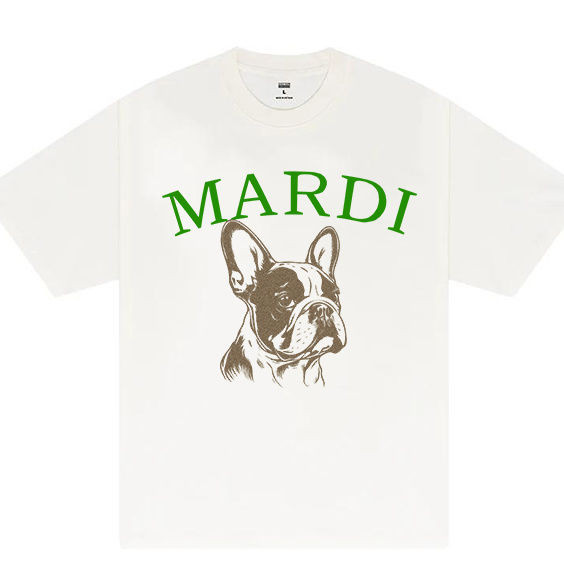 Mardi แฟชั่นลําลองรอบคอ Dachshund พิมพ์แฟชั่นฤดูร้อนคู่เสื้อยืดแขนสั้น