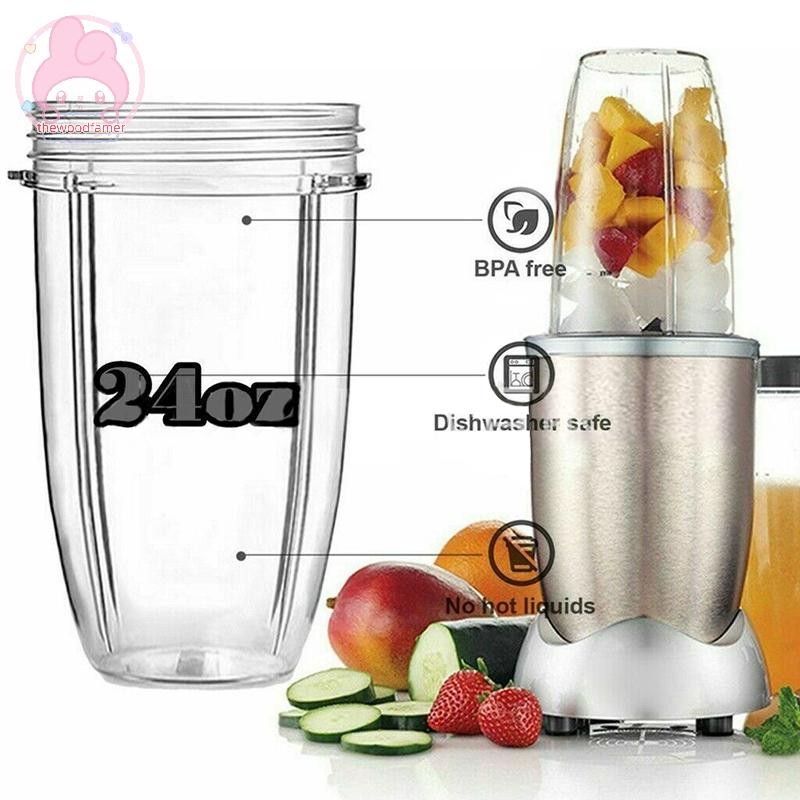 Thewoodfamer 18/24/32oz เปลี่ยนเครื่องปั่นถ้วย Jar สําหรับ Nutribullet 600W NutriBullet Pro 900 EN