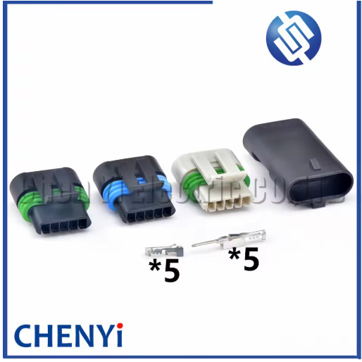 5 Pin ยานยนต์กันน้ํา High Energy Ignition Coil ในตัว Igniter connector ปลั๊กคันเร่ง 12162825 12162830 สําหรับ GM