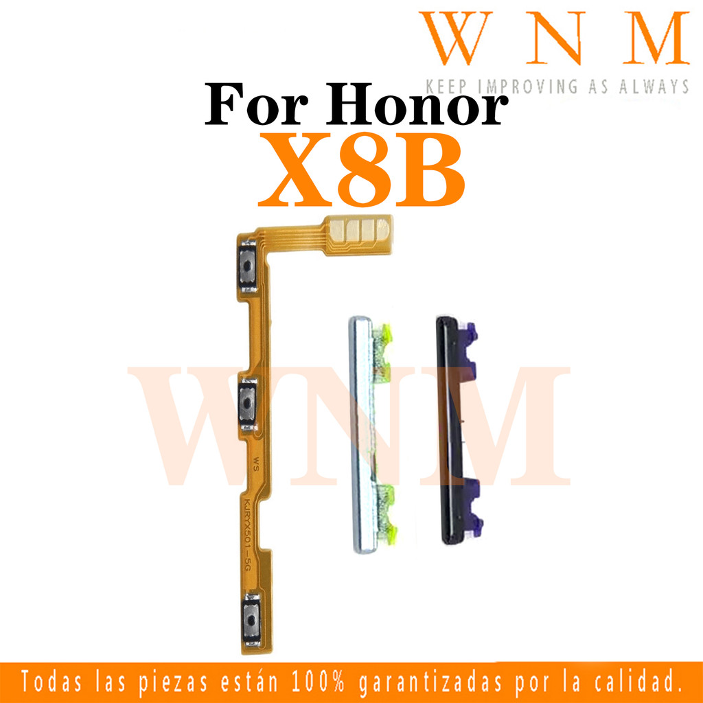 สําหรับ Honor X8B ปุ่มเปิด/ปิดปุ่มสวิทช์ด้านข้าง Key Volume Up Down Flex สายโทรศัพท์มือถือ Part