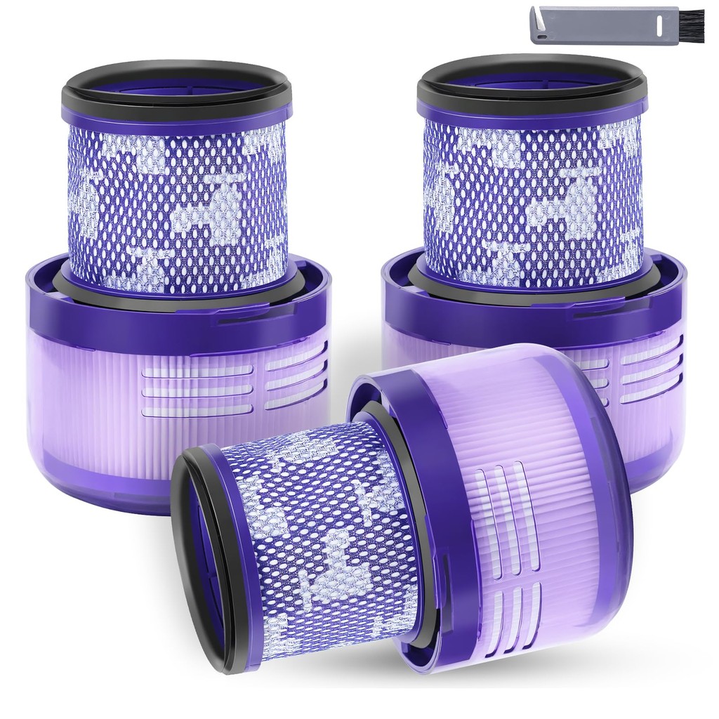 3 แพ็ค SV18 เปลี่ยนไส้กรองเข้ากันได้กับ Dyson V10 Digital Slim/SV18 เปลี่ยนอะไหล่เครื่องดูดฝุ่นไร้สา
