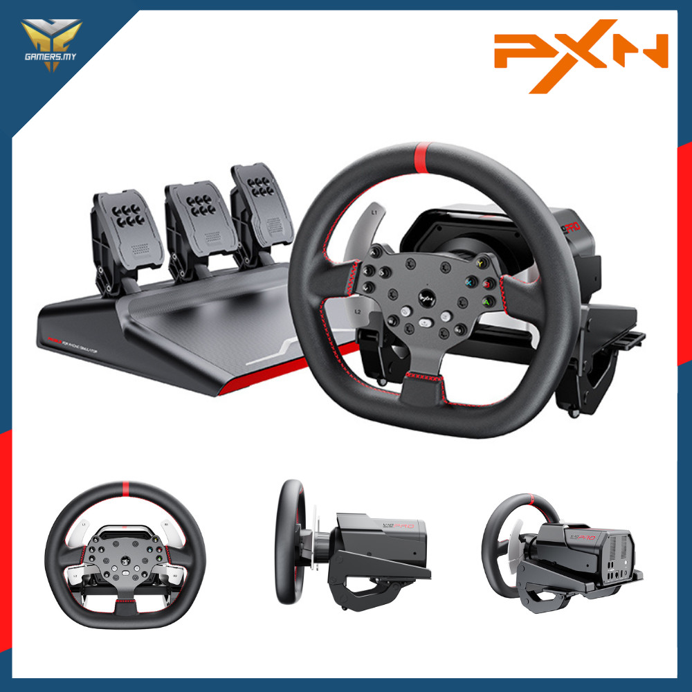 PXN V10 Pro Simulator Racing Wheel & บันไดแม่เหล็ก – ไดรฟ์โดยตรง 900 องศา FFB สําหรับ PC/PS4/Xbox