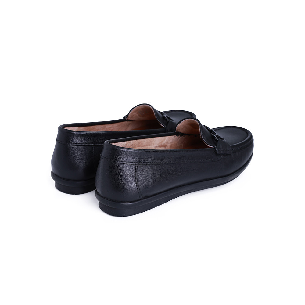 Hush Puppies รองเท้าผู้หญิง รุ่น HP 8WCFI1615A - สีดำ (รองเท้าลำลองหนังแท้ แบบสวม)