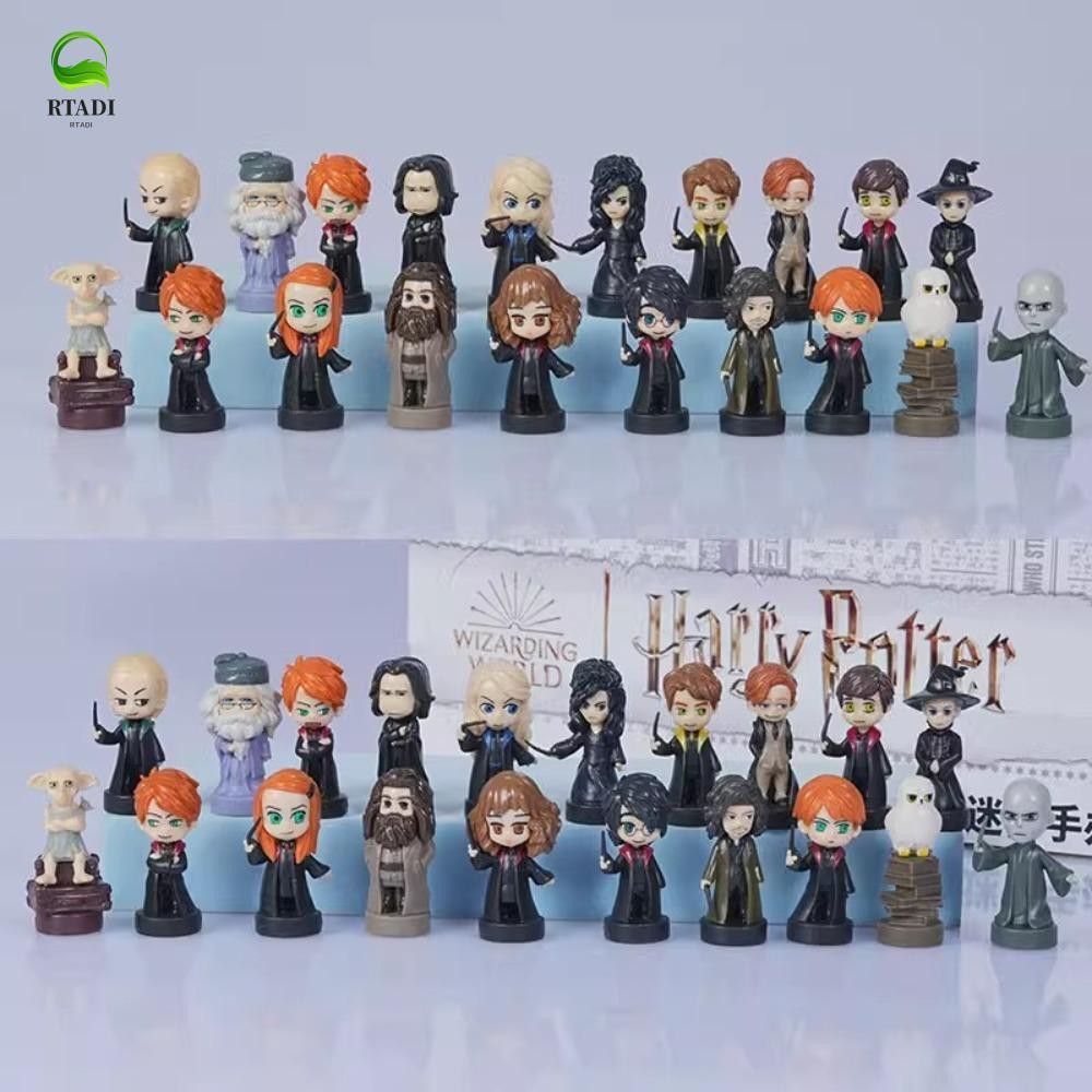 RTADI Harry Action Figure, Hermi Draco Harry PVC Doll, Collectible Luna Ron Snape Harry Model Toy Co