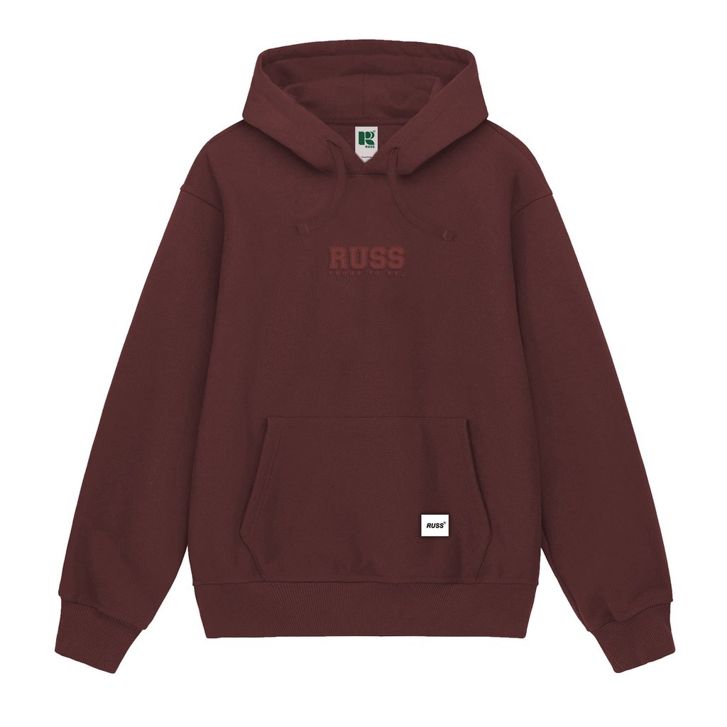 Russ Sweater Hoodie Squadro Maroon