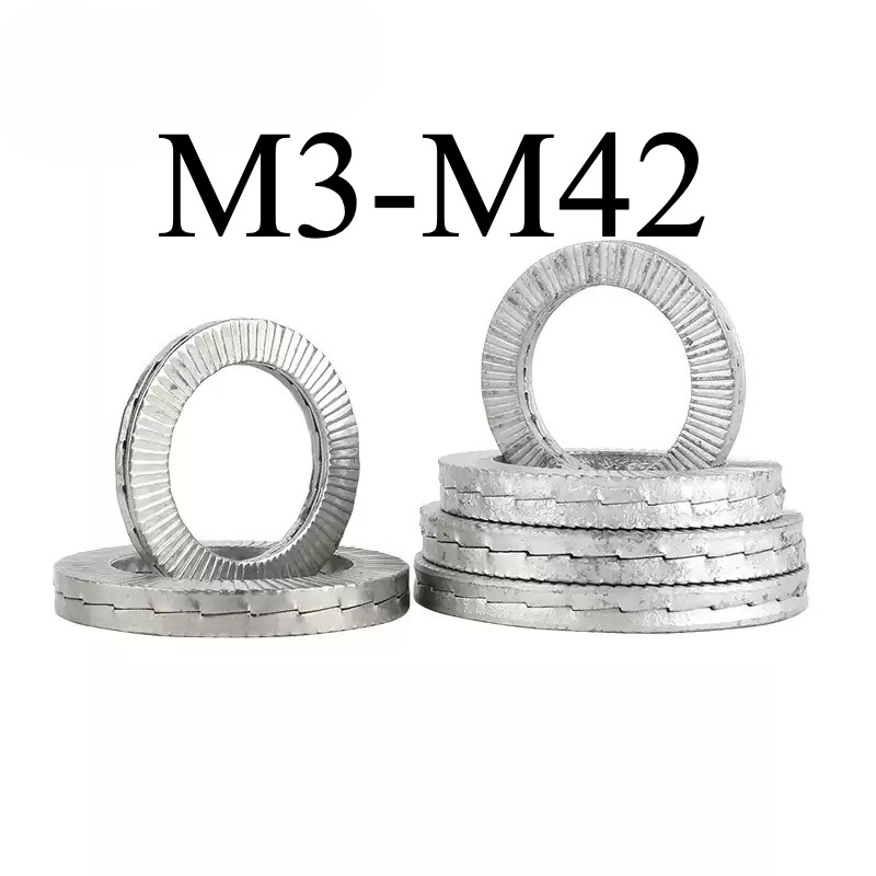304 สแตนเลส Double Stack เครื่องซักผ้าล็อคตัวเอง M3-M42 (RM-PH)