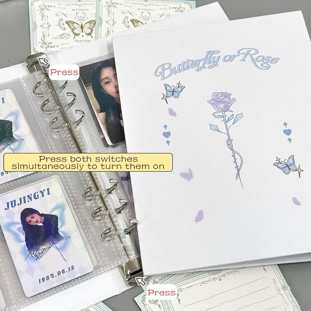 หนังสือเล่มเล็กคอลเลกชันโฟโต้การ์ด บิ๊กเบย์ก2ข อัลบั้มรูปขนาด ก5 ใบหลวมขนาด 3 นิ้ว, คอนเสิร์ตผู้ถือโฟโต้การ์ดดีไซน์ผีเสื้อที่ทนทาน ราคา ถูกที่สุด ดีลบีเคเค แกลเลอรีภาพที่ 5