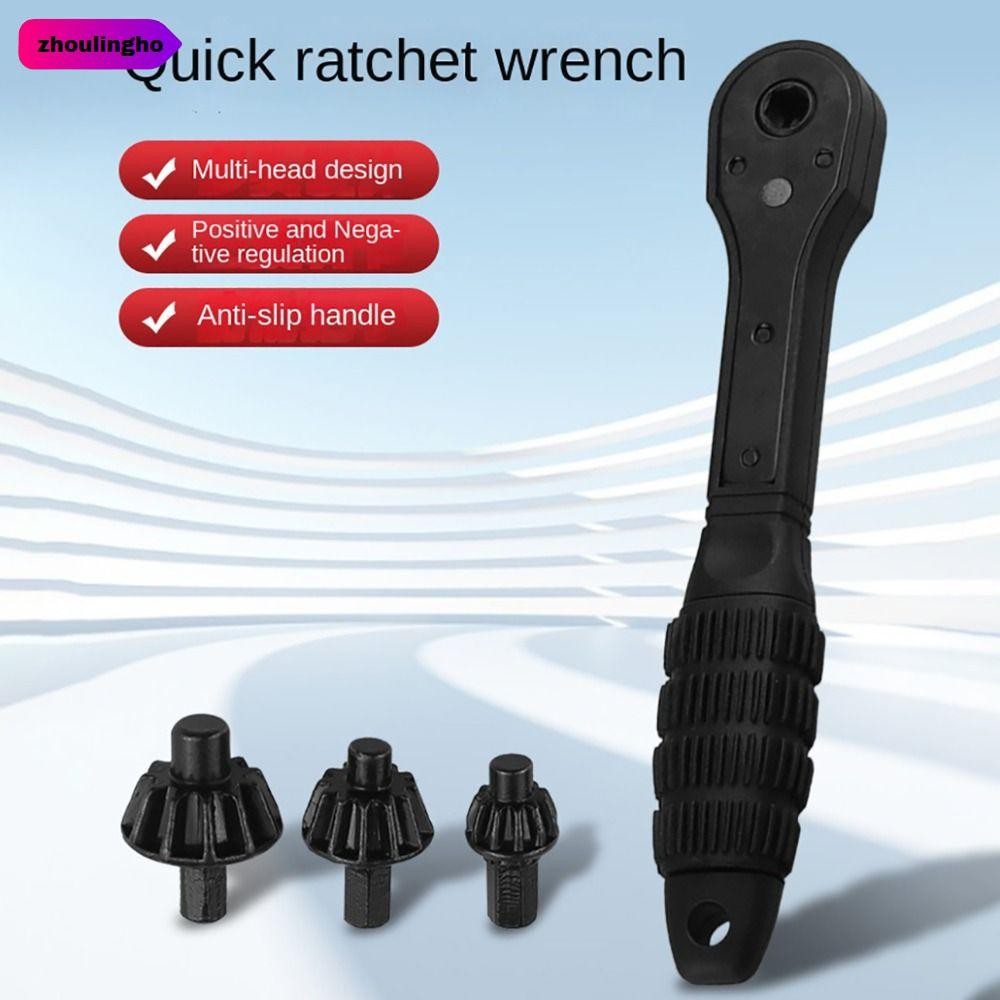 ZHOULINGHO เจาะ Chuck Key Ratchet Spanner, 45 # เหล็กไฟฟ้าอุปกรณ์เสริม Chuck ประแจ Spanner, Universal มือเครื่องมือสีดําประแจวงล้อไฟฟ้า Spanner