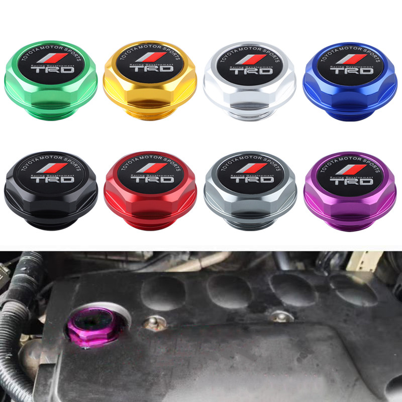 ฝาครอบวาล์วเครื่องยนต์อลูมิเนียมฝาปิดช่องเติมน้ํามันสําหรับ Toyota Camry Corolla Highlander ฝาครอบถั