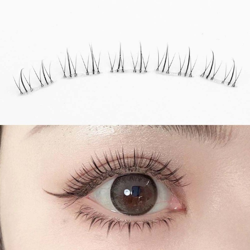 ขนตาล่างปลอมธรรมชาติ-ก้านใส,เสริม-ขนตากาวในตัว-ต่อขนตาทําเอง-ประดิษฐ์ขนตาคลัสเตอร์ชุด-เพราะอะนิเมะอุปกรณ์ประกอบฉาก-เครื่องมือแต่งตา - รูปที่ 4
