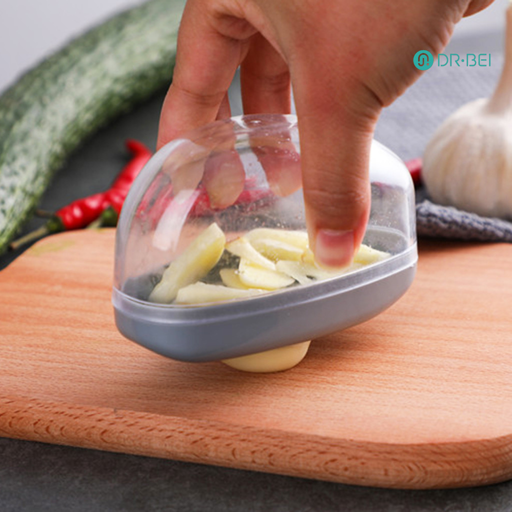 Dr.bei Garlic Smasher 2-in-1 คู่มือกดที่ถอดออกได้ในครัวเรือนขนาดเล็กเครื่องทุบกระเทียมสําหรับห้องครัว