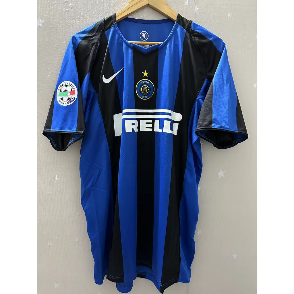 Retro: 04/05 Inter Milan home เสื้อฟุตบอลลําลองเวอร์ชั่นไทย AAA+