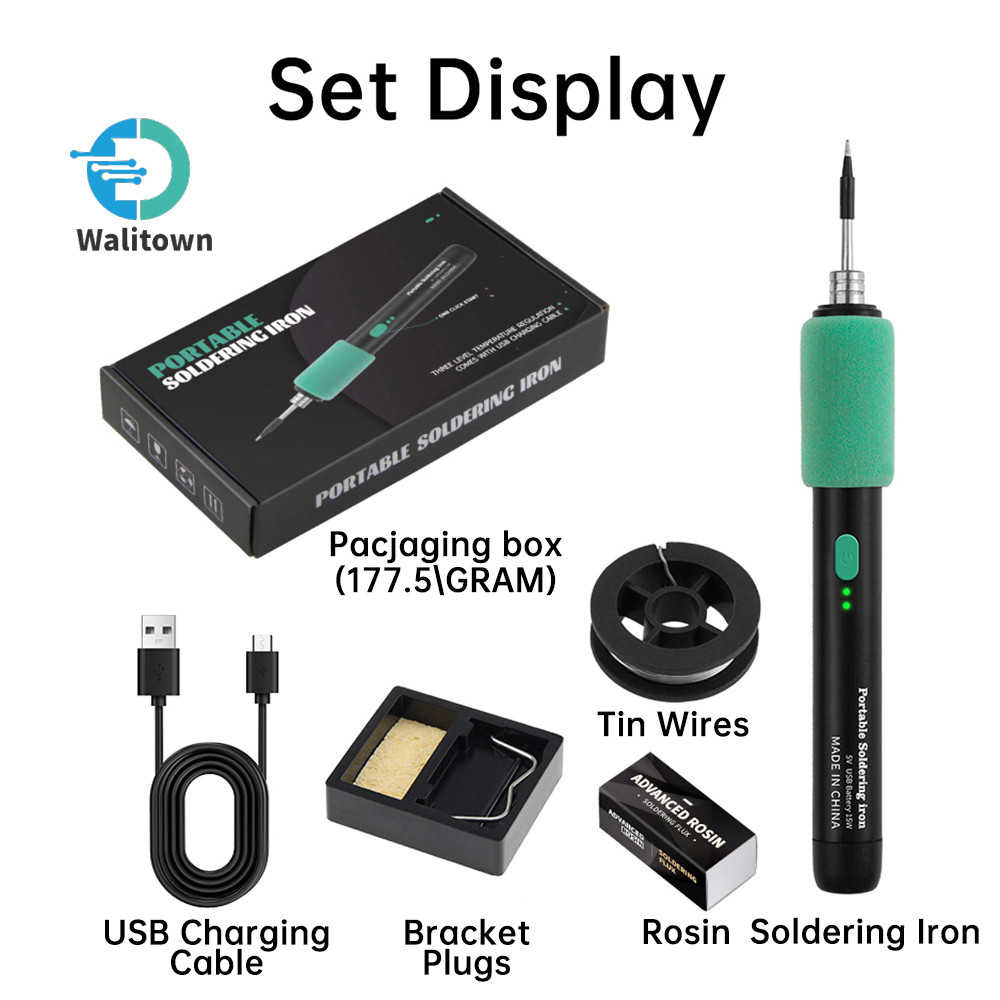 C210 หัวแร้ง USB อินเทอร์เฟซ TYPE-C ไร้สาย 3 ระดับควบคุมอุณหภูมิ หัวแร้งขนาดเล็ก