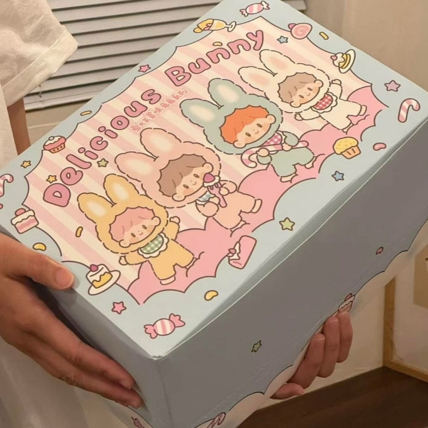 พร้อมส่ง ยกBOX 6กล่อง Delicious Bunny Rabbit แบบจุ่ม ลุ้นสีลุ้นซีเครท พวงกุญแจ กระต่ายบันนี่โซตอน