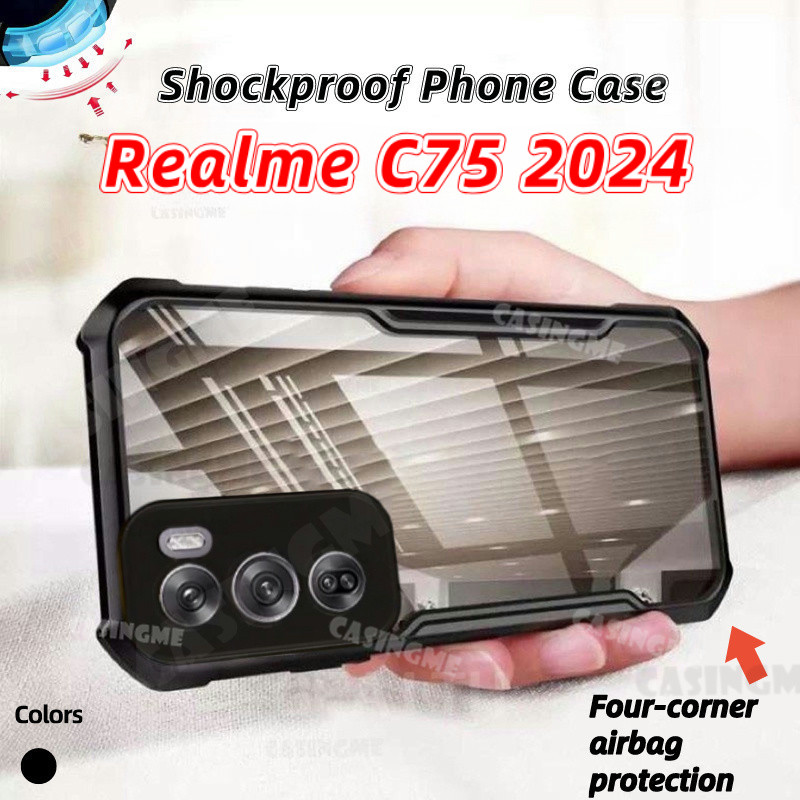 Realme C75 2024 Transprent AirBagปลอกสําหรับRealme C75 RealmeC75 C 75 75C 4G 5G 2024 กันชนกันกระแทกปลอกล้างฮาร์ดเคสโทรศัพท์ป้องกันSlimปกหลัง