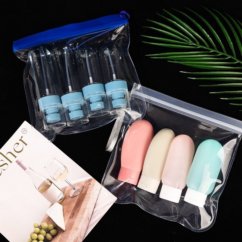 1/3 ชิ้น Travel กระเป๋าเก็บเครื่องสําอาง - EVA โปร่งใส Zip Lock Seal กระเป๋า - กระเป๋าสําหรับชุดชั้นในและถุงเท้าและอุปกรณ์อาบน้ํา - มัลติฟังก์ชั่น กันน้ํา ประหยัดพื้นที่ - Sundries Organizer