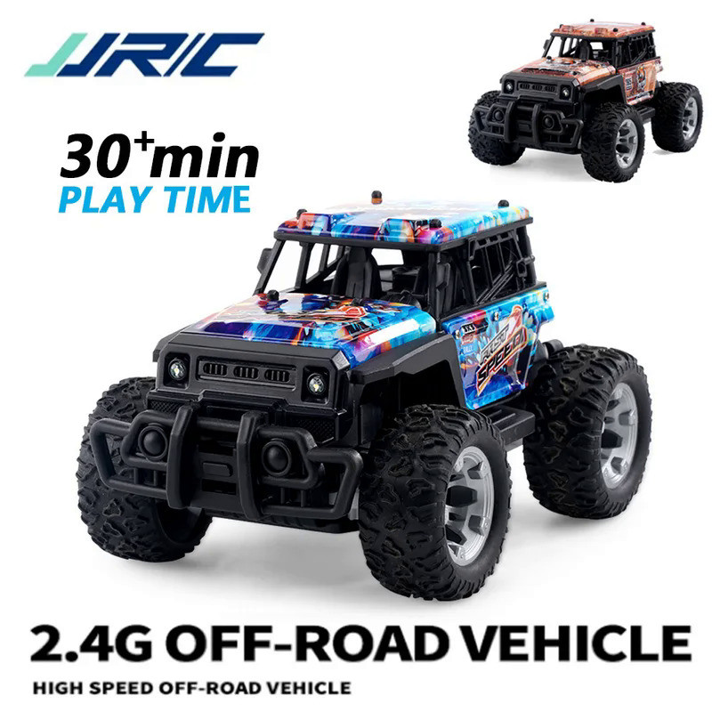 JJRC Q181 30KM/H 1:20 RC Car With LED Lights 2.4Ghz Double Motors RC Monster Truck All Terrain Off R
