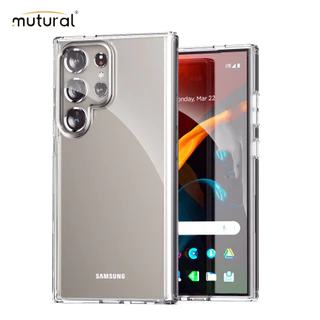 ของแท้ MUTURAL เคส ชาร์จได้ ใส สีชา สำหรับ SAMSUNG S26 S25Fe S25Plus S25Ultra S24Fe S24 S23 S22 Plus/Ultra S22Ultra 047
