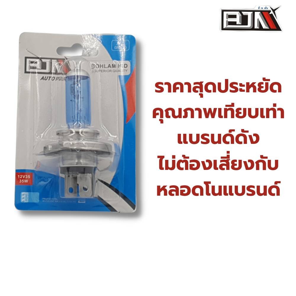 ไฟหน้า ​หลอดแป้นเล็กแสงขาว งานเกรด A แบรนด์ BJN แท้ - รูปที่ 2