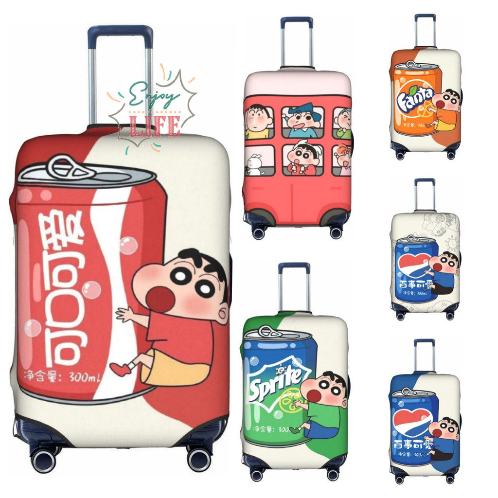 Crayon Shin-chan อะนิเมะ 18 "-32" หนากระเป๋าเดินทางกระเป๋าเดินทาง Protector ป้องกันฝุ่นฝาครอบกันน้ําของขวัญ N707