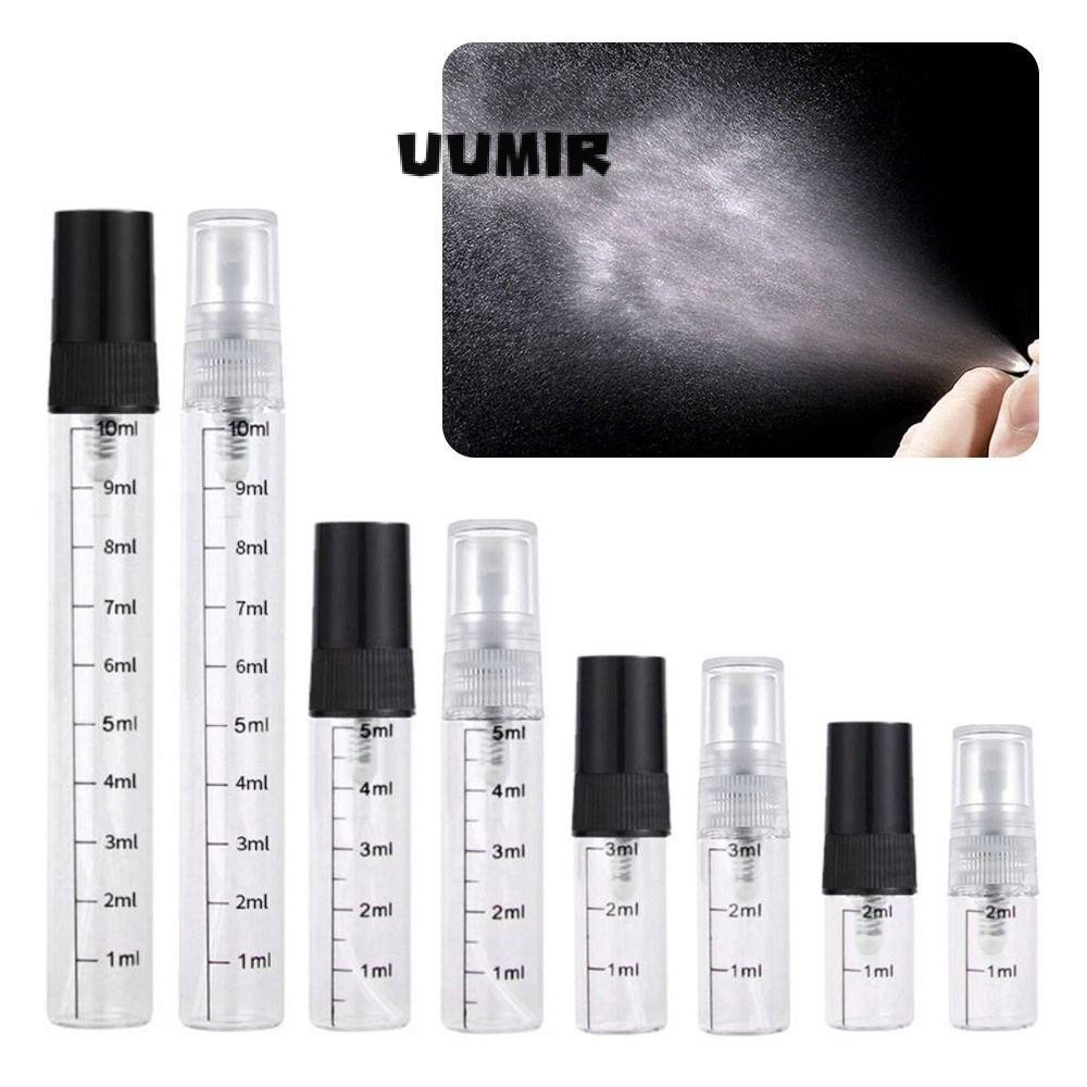 Uumir ขวดสเปรย์, เปล่าพร้อมเครื่องฉีดน้ําเครื่องสําอางขนาด, 2/3/5/10ML ขวดรีฟิลแบบพกพา