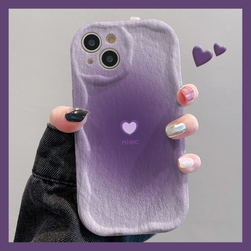 Gradient love HeartสําหรับTecno Spark 30C GO 1 2025 2024 2023 Spark 20 20C 8C 9 10C 10Pro POP8 หยักขอบโค้งTPU Softเลนส์ป้องกันเคสโทรศัพท์