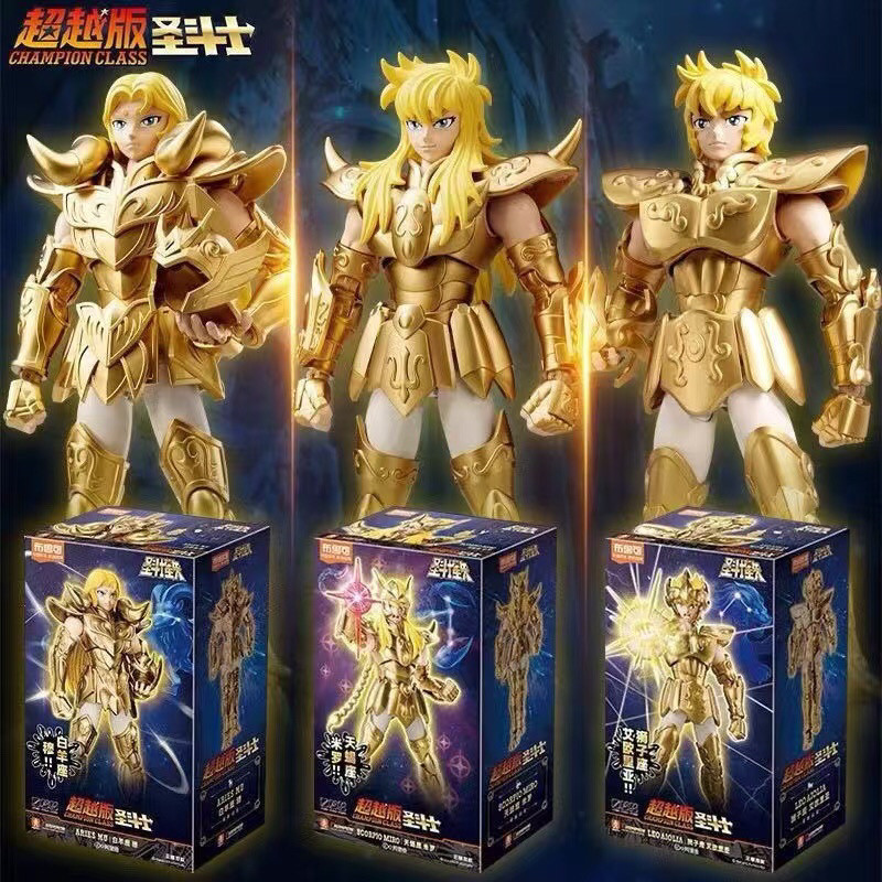 [ข้อเสนอพิเศษของวันนี้] Saint Seiya ประกอบโมเดล Brucco Building Blocks Gold Beyond Leo Aries Scorpio