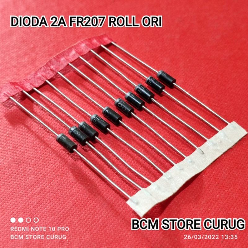1 ชิ้น DIODE FR207 FR 207 DIODE 2A FR 207 ม้วน