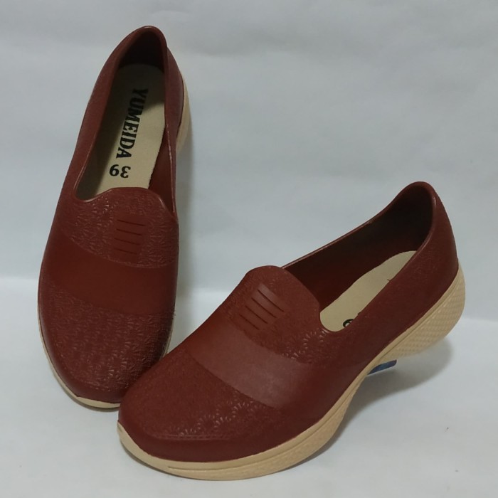 MALL586- [besty_mart3] Slip On Shoes S37-41 Yumeida รองเท้ายางผู้หญิงแฟชั่นลําลอง